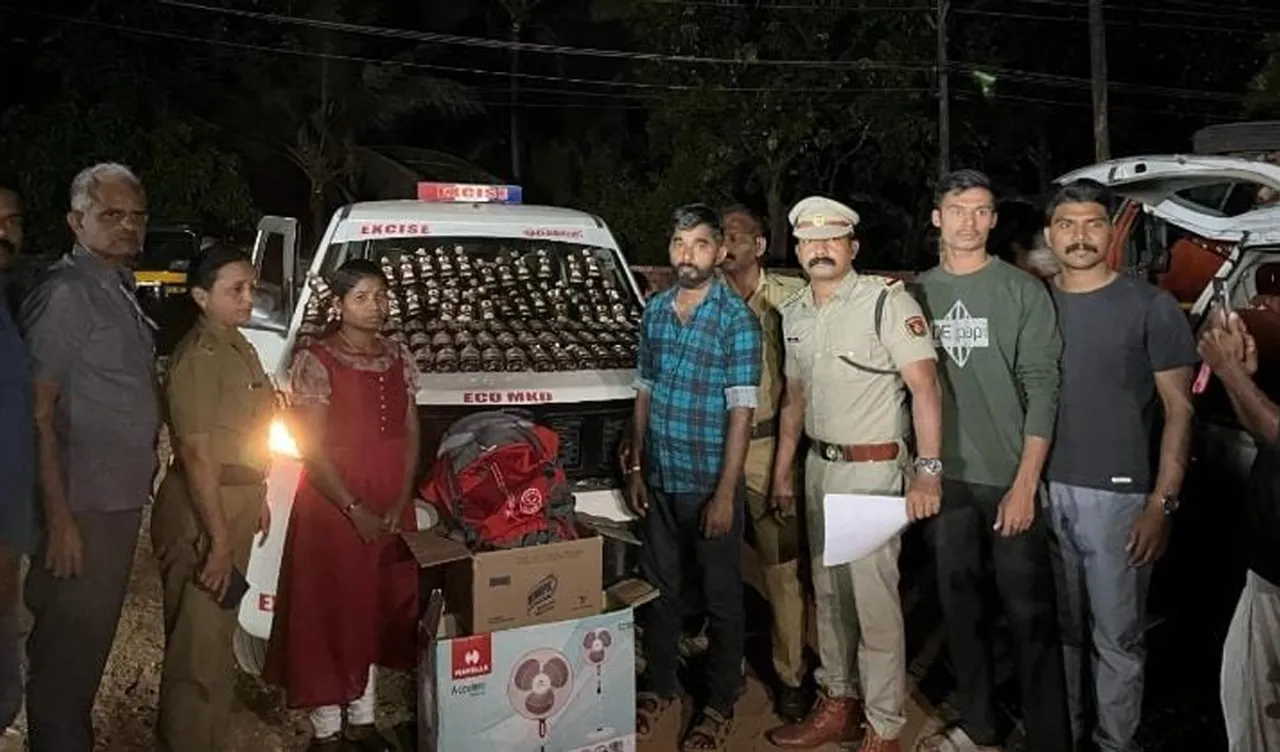 foreign liqur seased mannarkad
