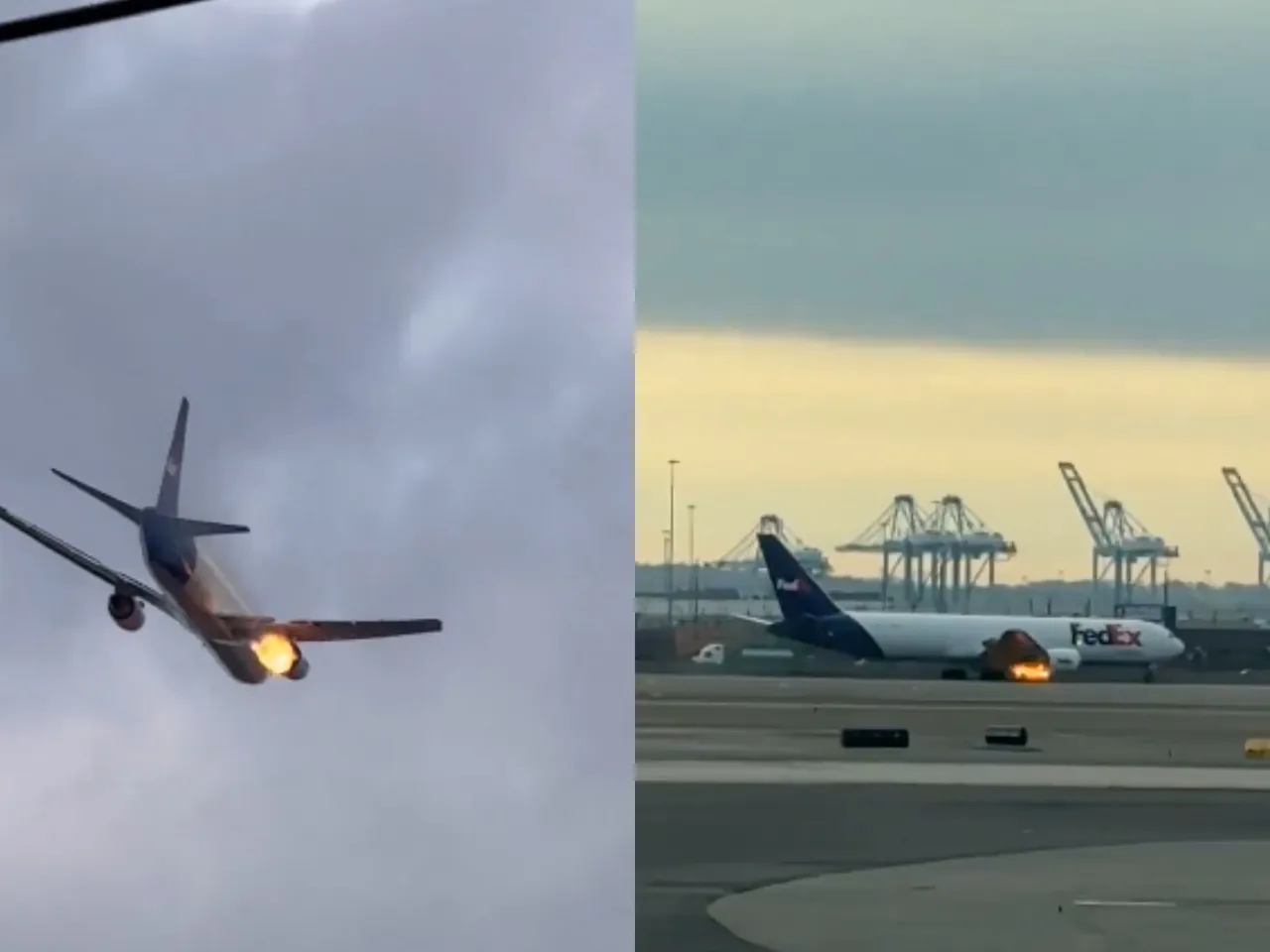 plane was forced to make an emergency landing in New Jersey