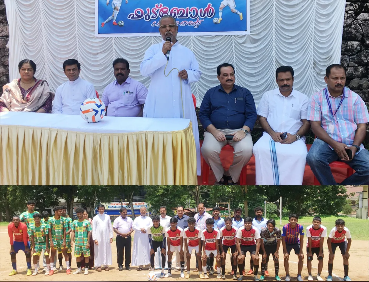 ramapuram mar augustinose college football tournament