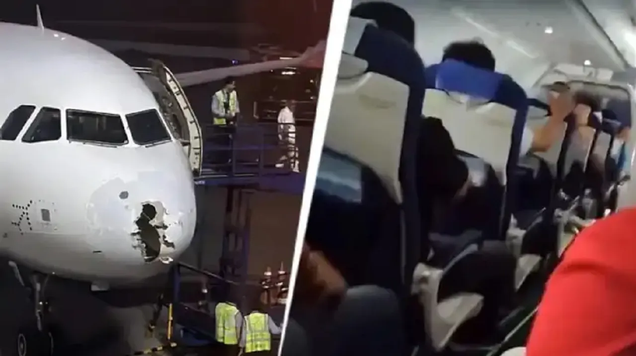 Panic, cries as IndiGo flight hits turbulence, lands in Srinagar with broken nose