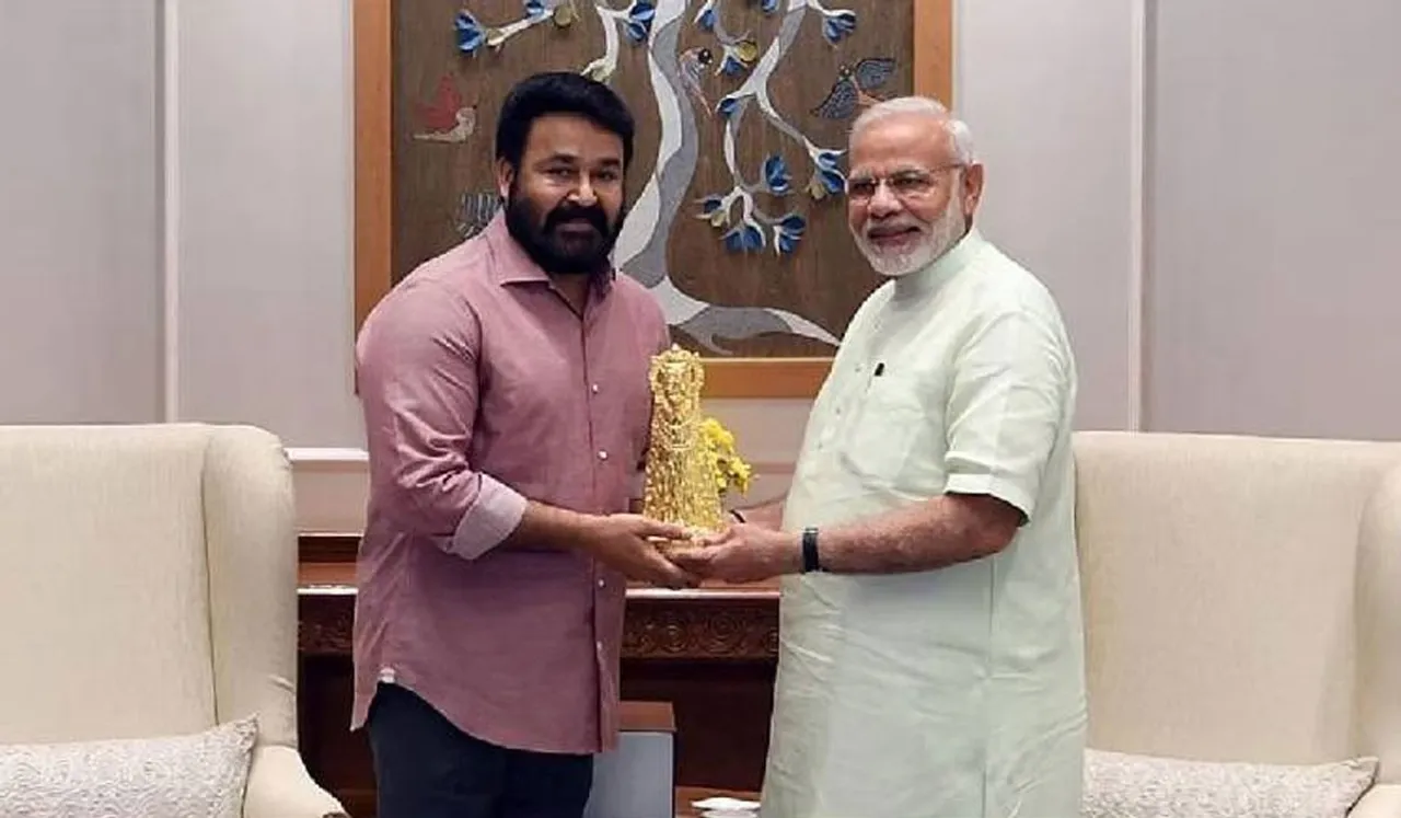mohanlal-and-modi