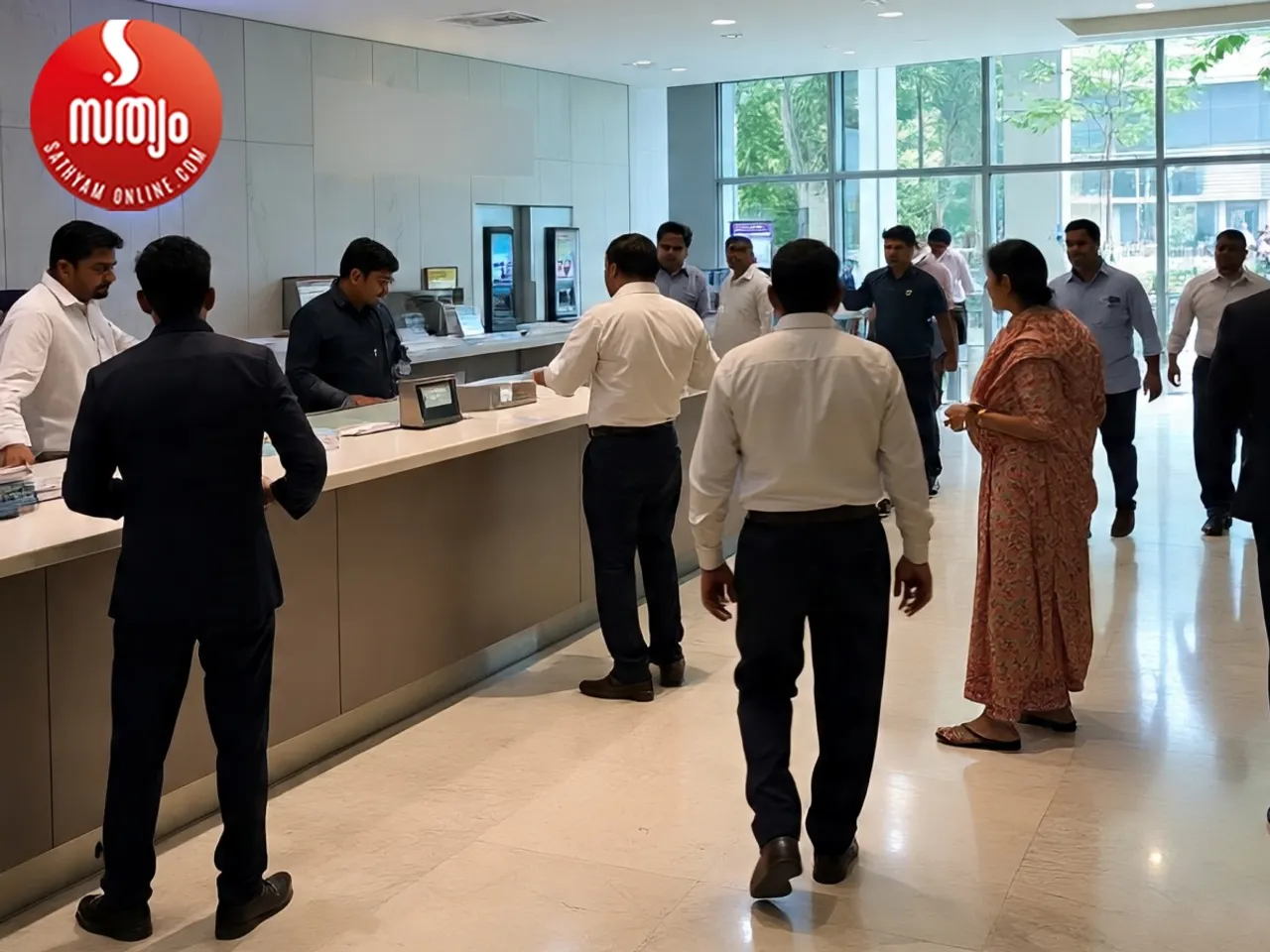 rush in bank
