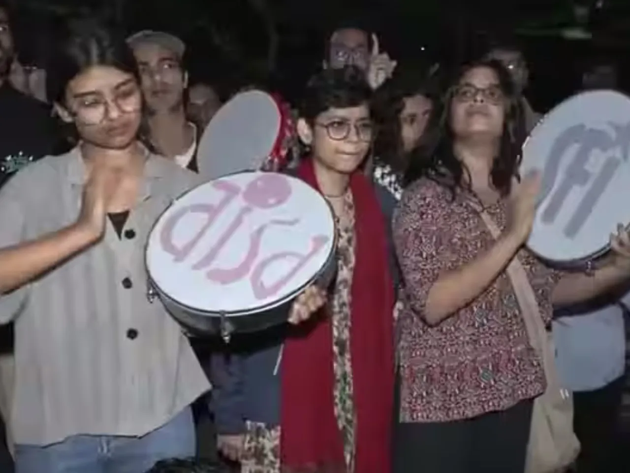 left students party jnu