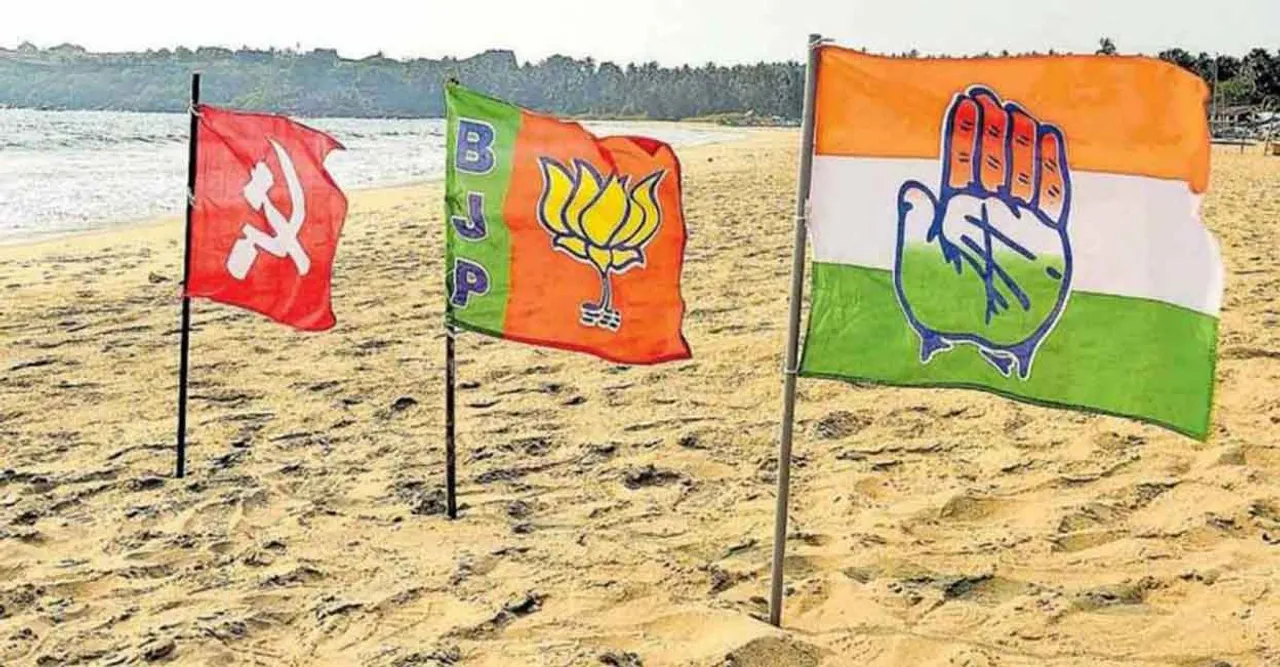 congresss-cpm-bjp-flags