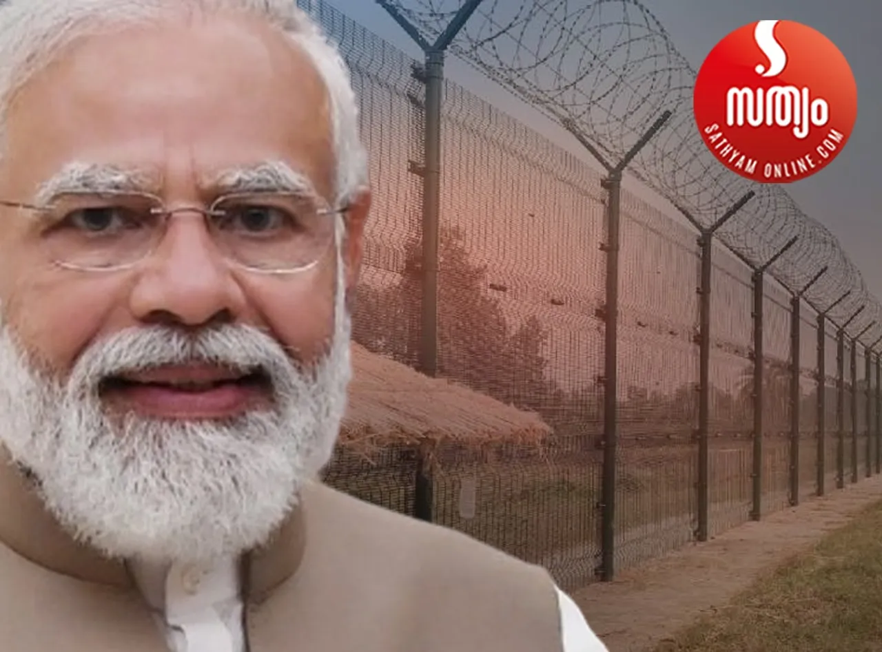 narandra modi border fencing