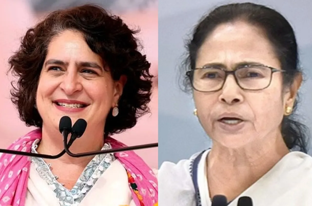 priyanka gandhi Mamata Banerjee