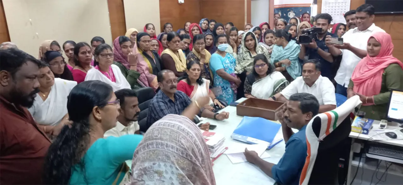 palakkad municipality protest