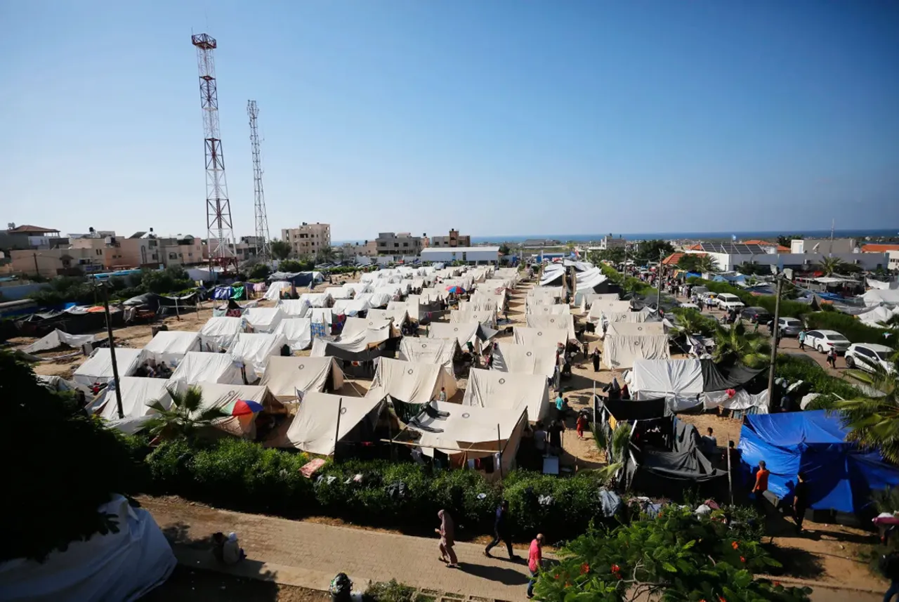 tents in gaza