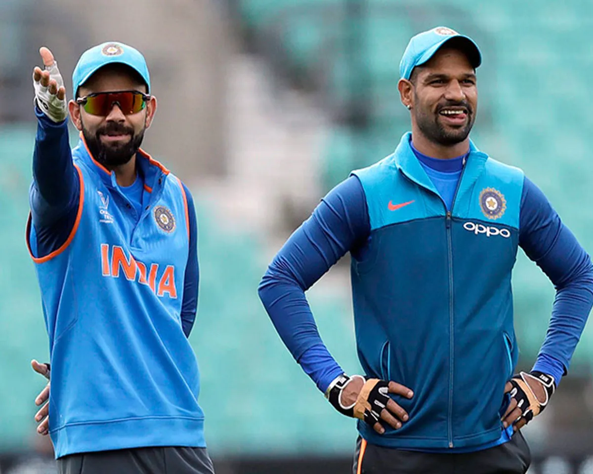 shikhar dhawan virat kohli.