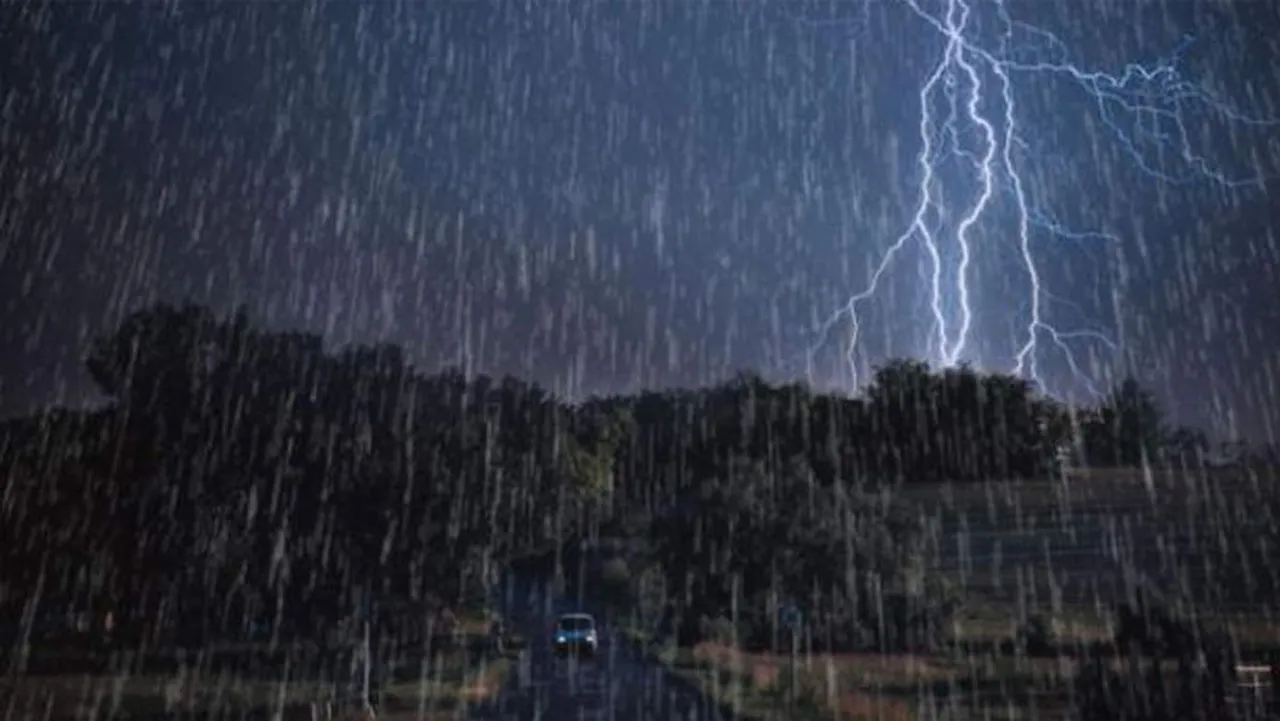 rain and thunder