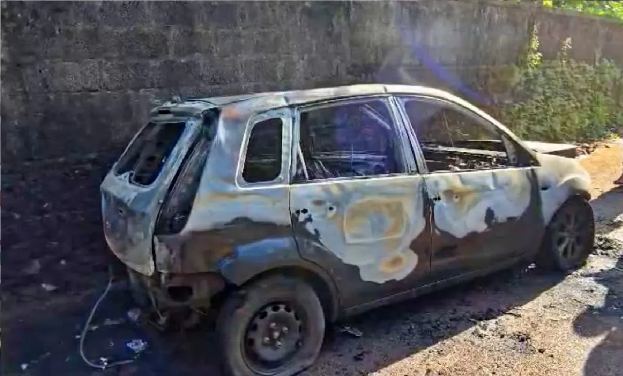 CAR CAUGHT FIRE IN KOLLAM