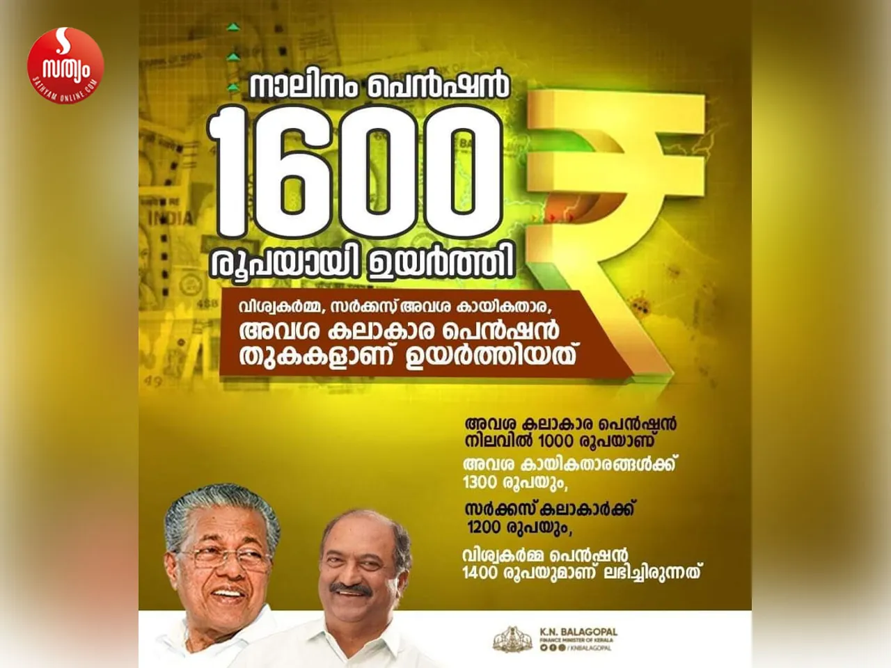 pension amount increased