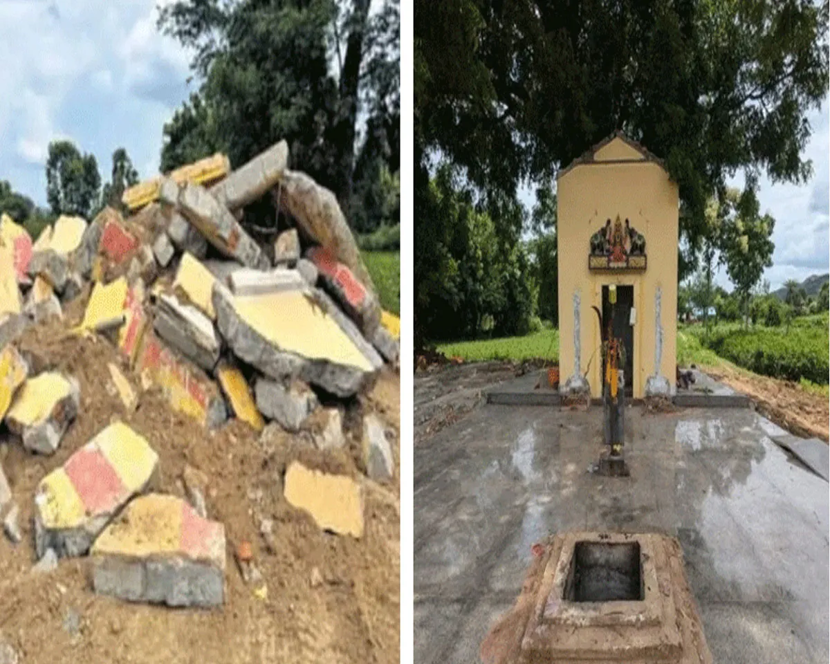 temple broken