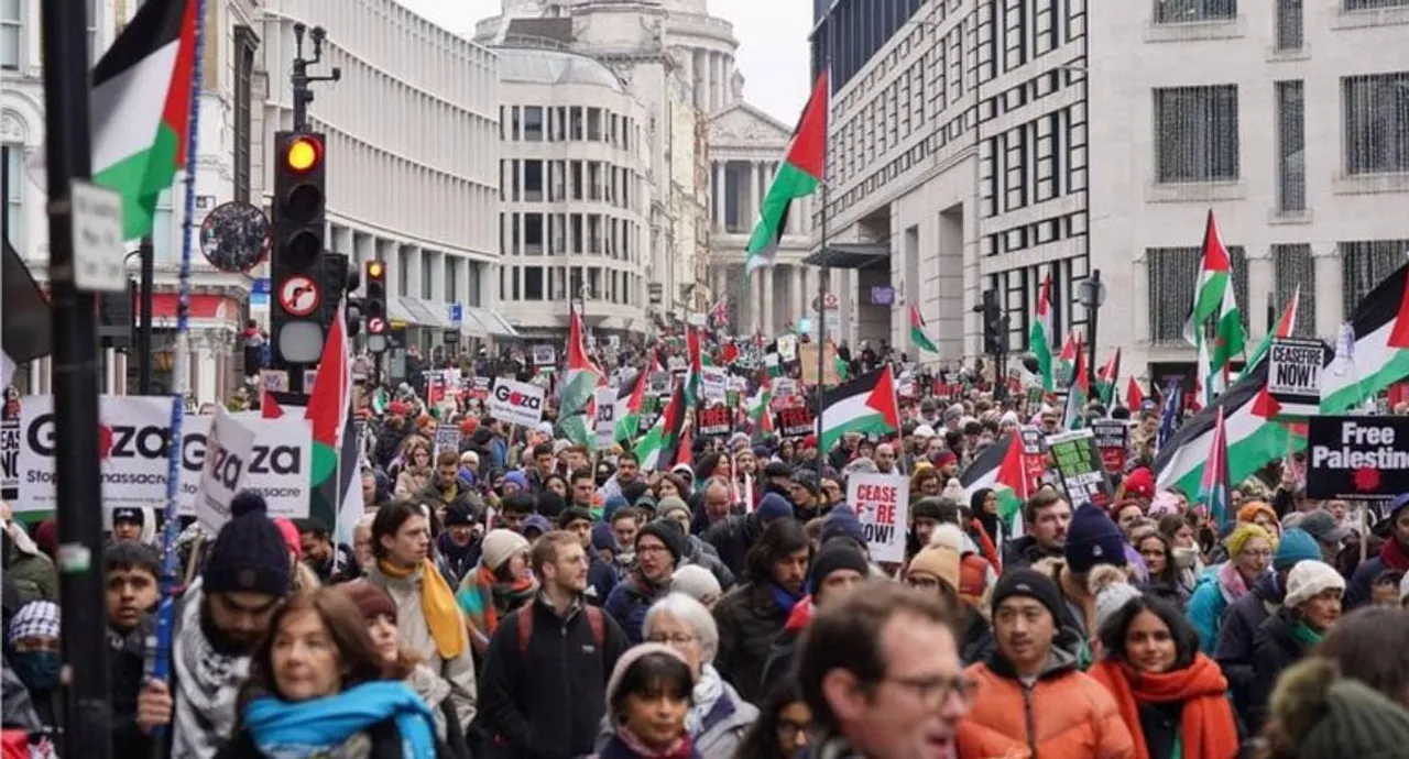 gasa protest in london