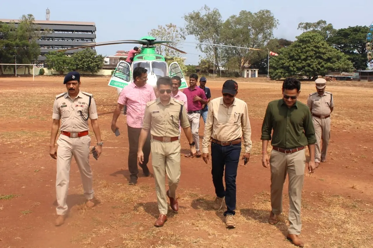 Aerial surveillance in Kannur