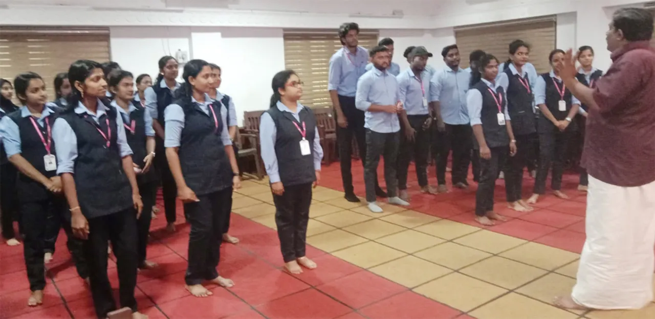 yoga day mar augustinose college