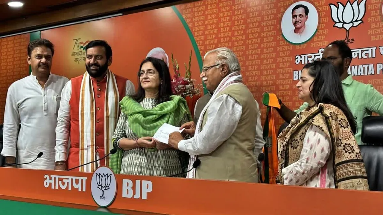 KIRAN CHOUDHRY AND SHRUTI JOIN BJP