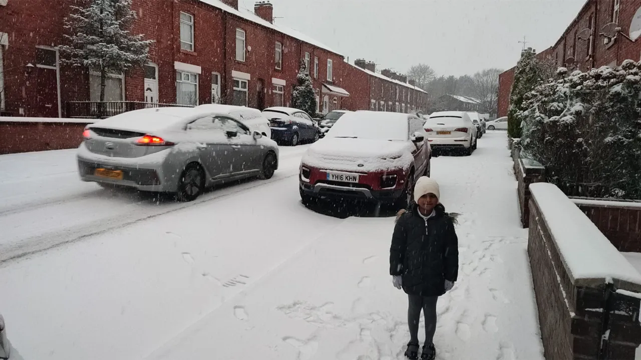 snow fall at uk