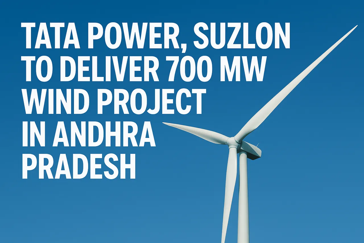 Suzlon to Supply Turbines for Tata Power’s 700 MW Andhra Wind Project