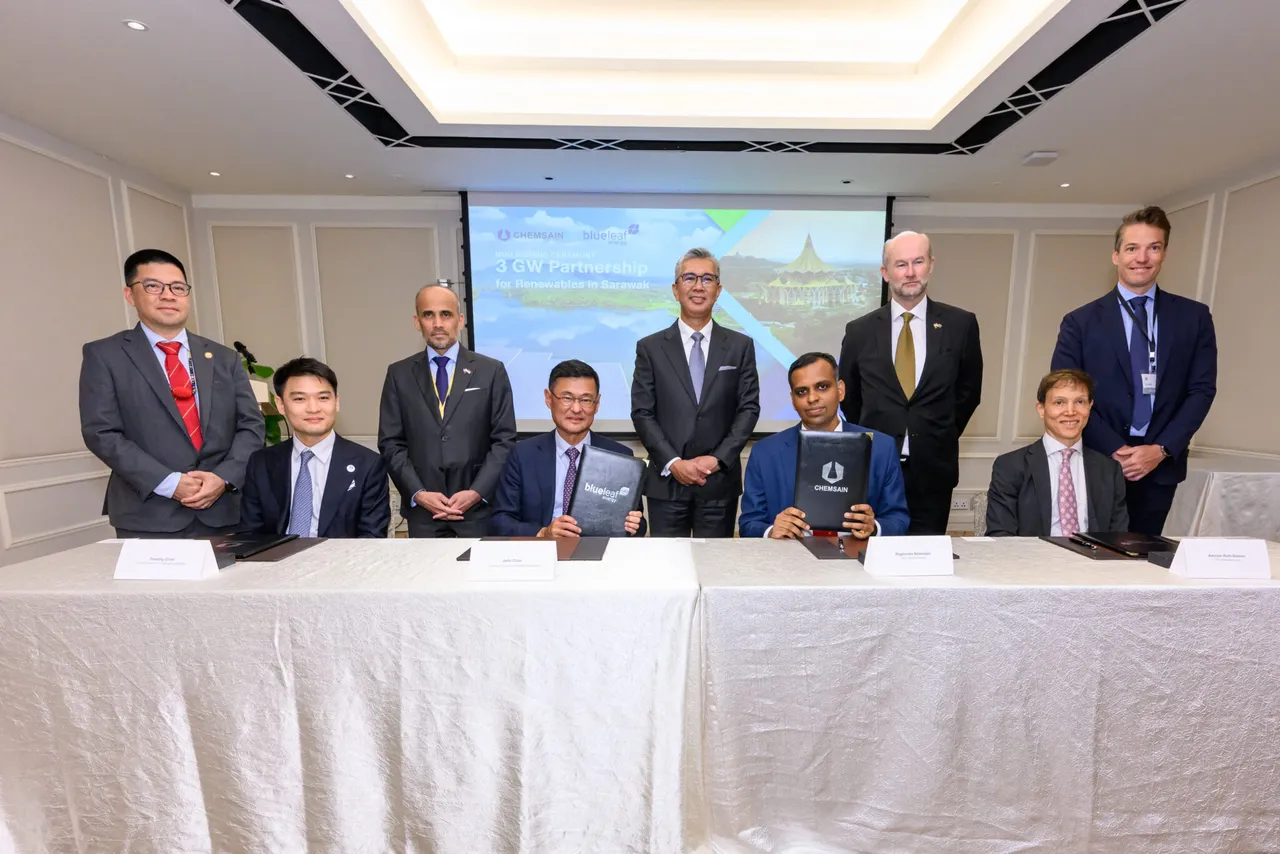 Blueleaf Energy and Chemsain Sustainability Ink MoU for 3 GW Renewable Projects in Malaysia