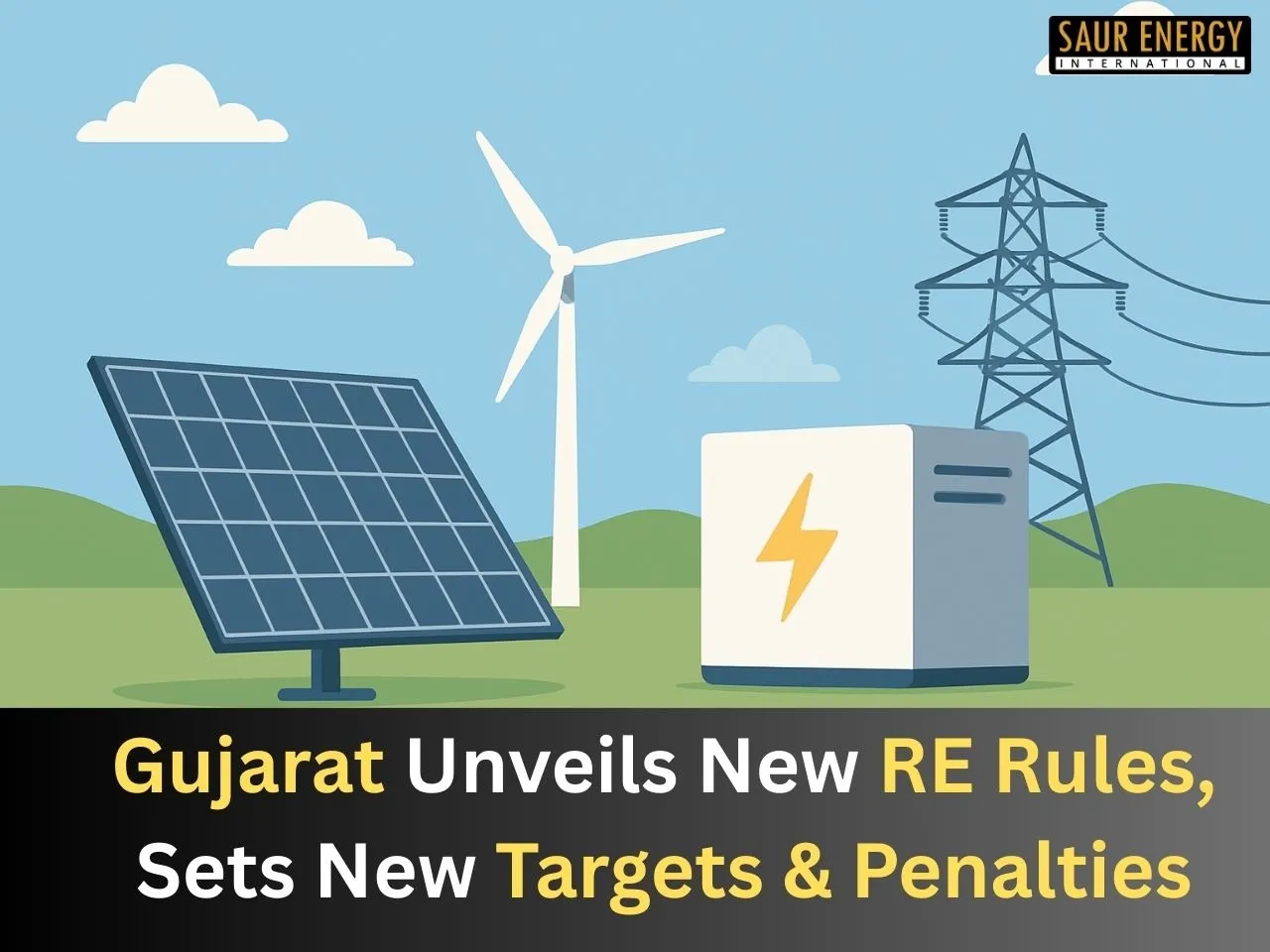 Gujarat Unveils New RE Rules, Sets New Targets & Penalties