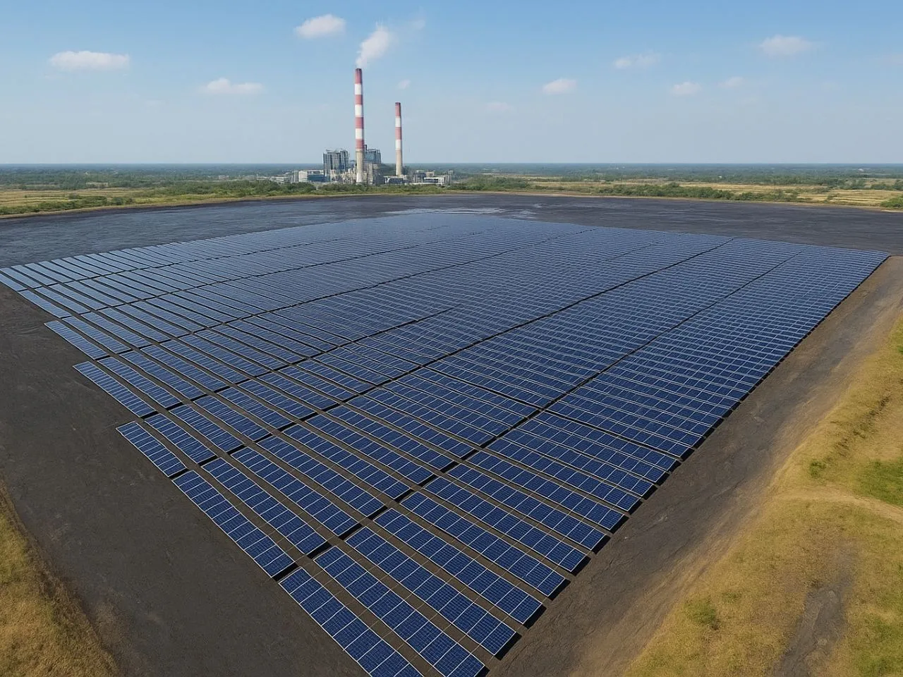 solar project on thermal plant