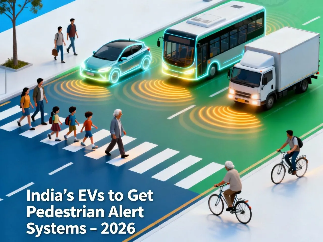 India to Mandate Pedestrian Alert Systems AVAS in Electric Vehicles from 2026