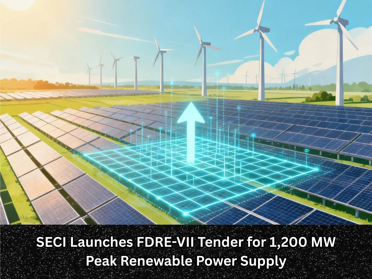 SECI Launches FDRE-VII Tender for 1,200 MW Peak Renewable Power Supply