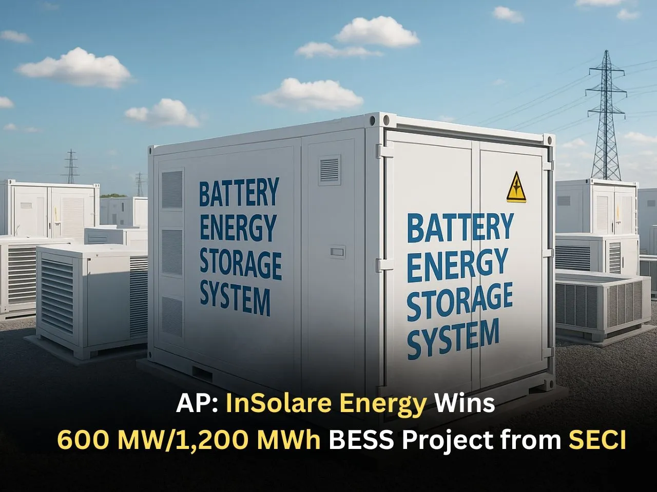 AP InSolare Energy Wins   600 MW1,200 MWh BESS Project from SECI