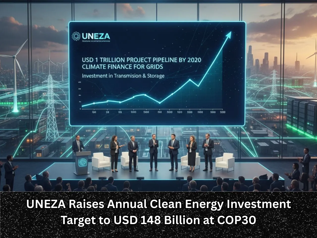 UNEZA Raises Annual Clean Energy Investment Target to USD 148 Billion at COP30