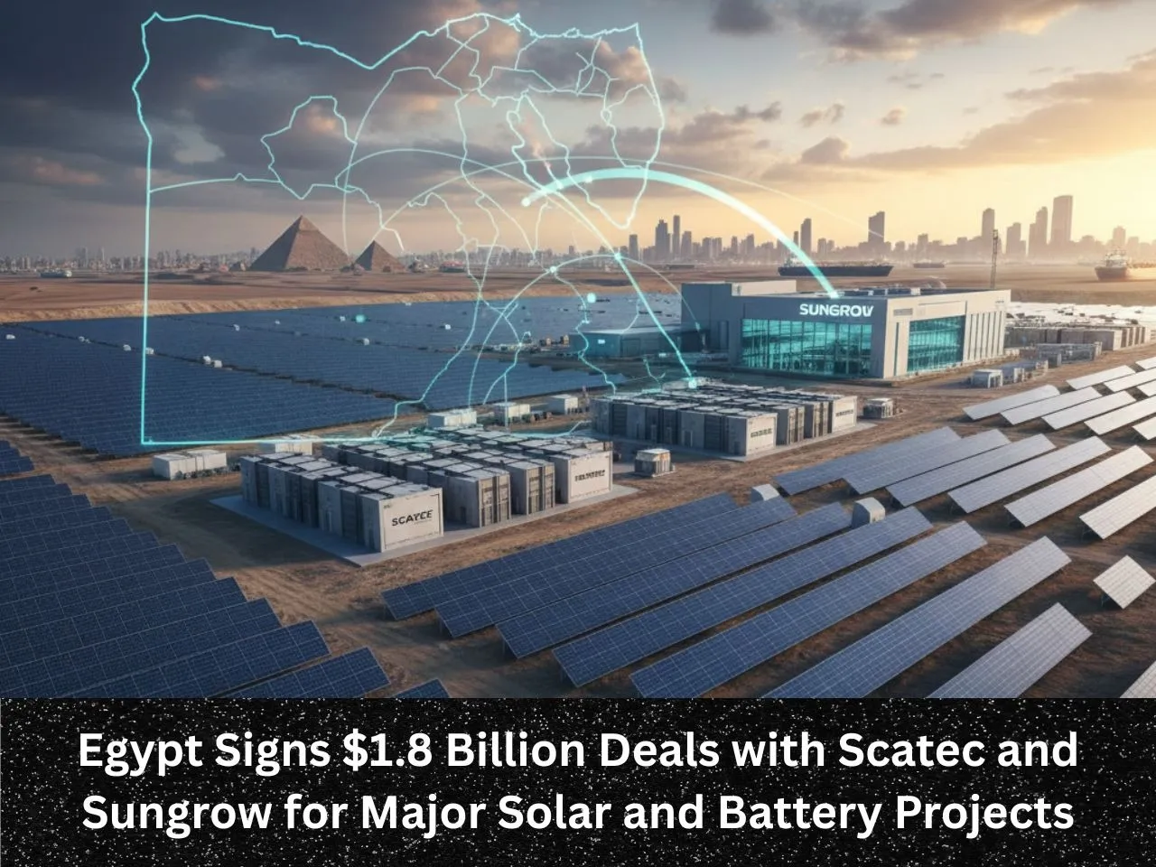 Egypt Signs $1.8 Billion Deals with Scatec and Sungrow for Major Solar and Battery Projects