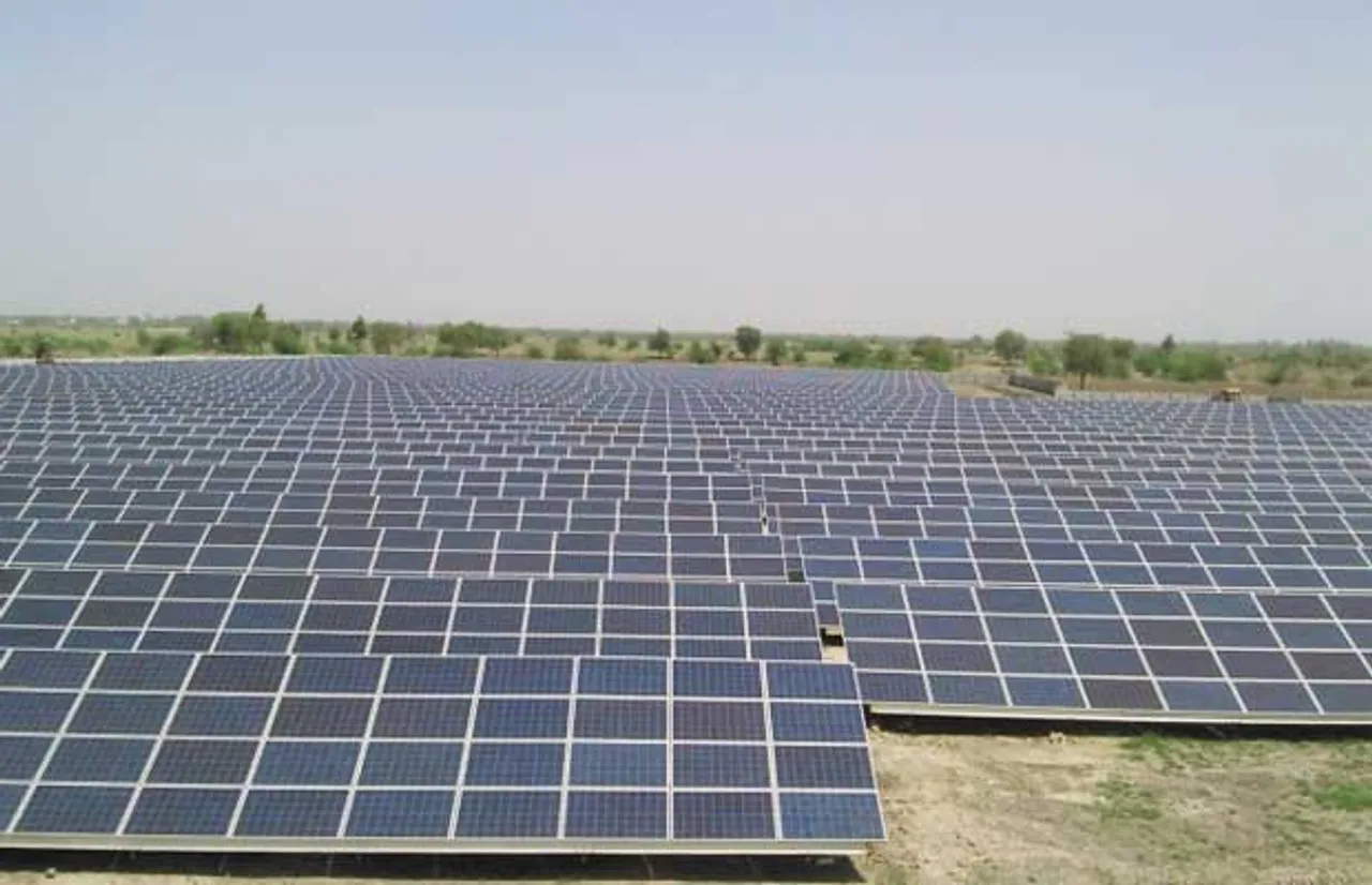 rooftop solar panels and solar park