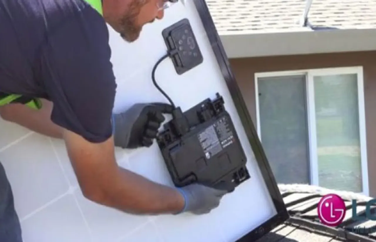 LG AC Module with Integrated Microinverter