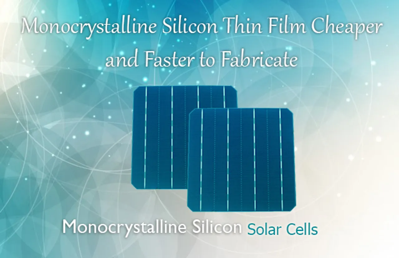 Monocrystalline Silicon solar cells