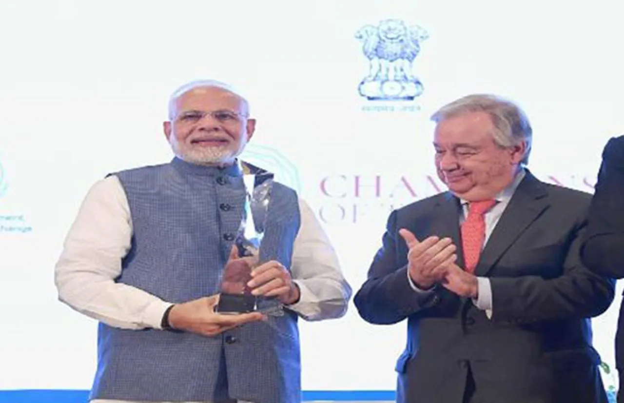 PM Modi Receives ‘UNEP’s Champions of the Earth’ Award