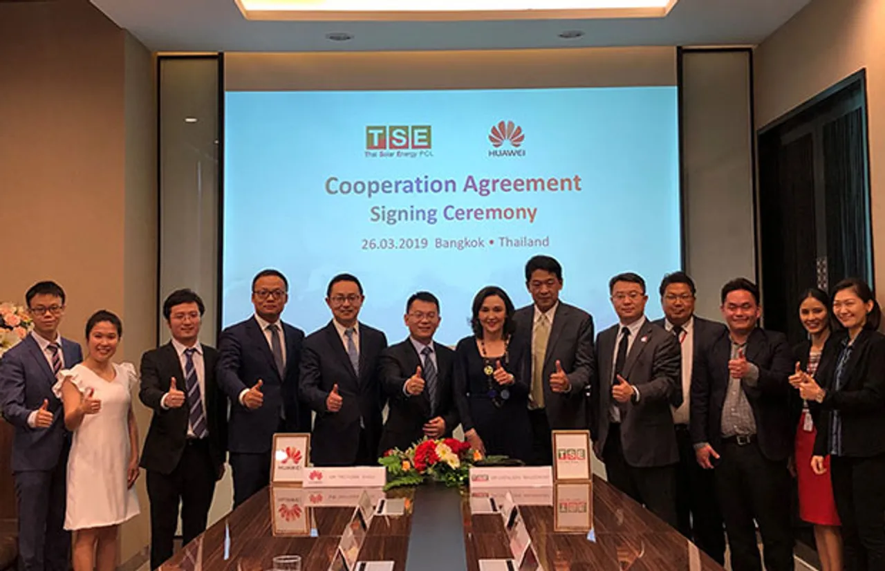 Thai Solar Energy Public Company and Huawei signed cooperation pact