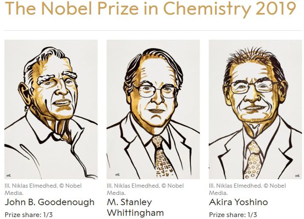 Nobel Prize in Chemistry Awarded for Work on Lithium-Ion Batteries