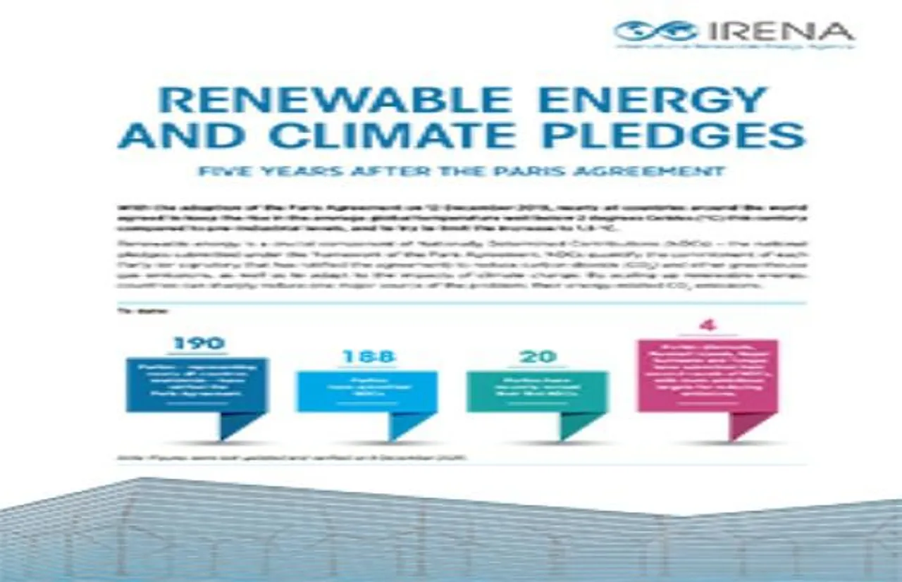 IRENA Update on RE and Climate Changes