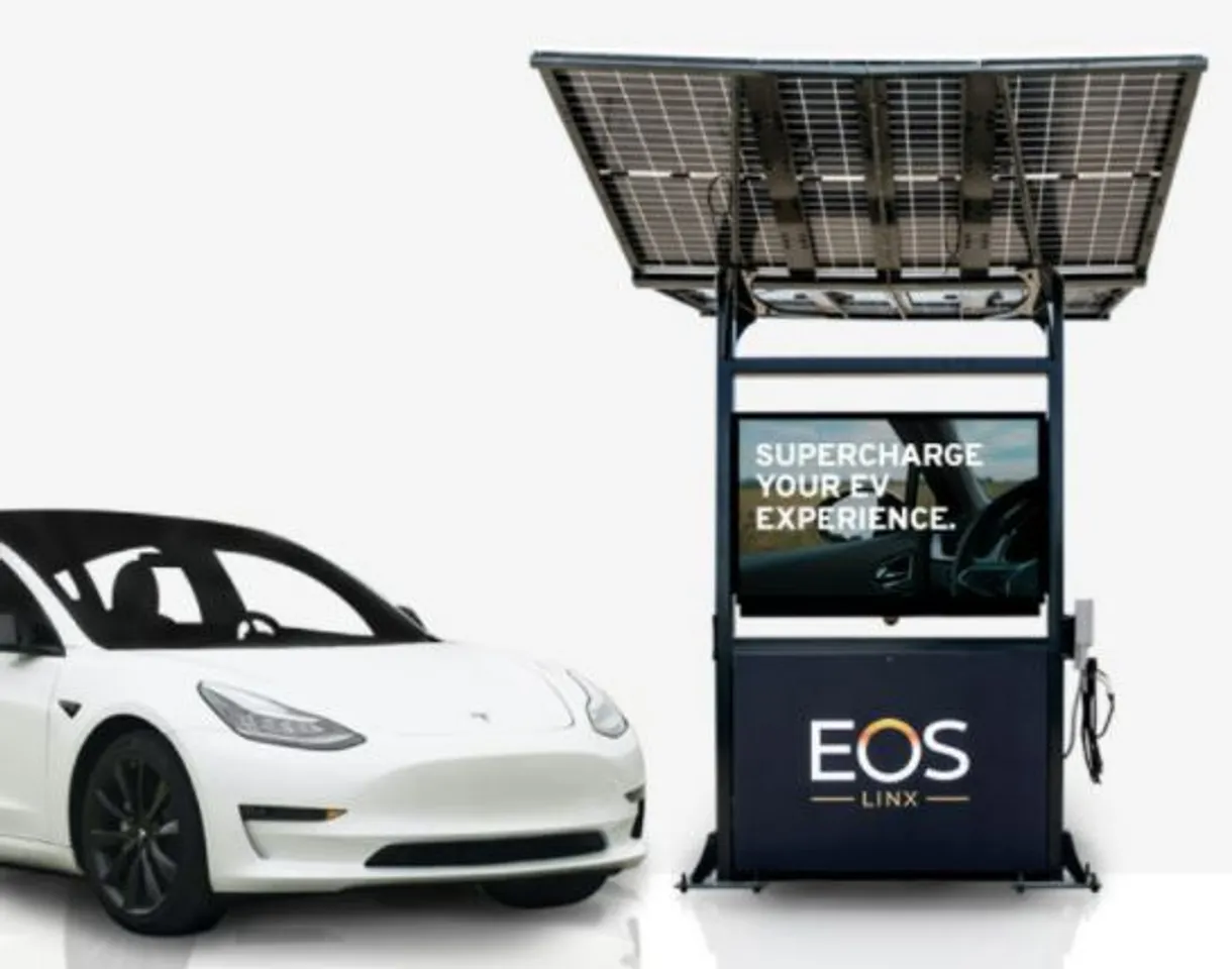 EOS Linx Solar powered display