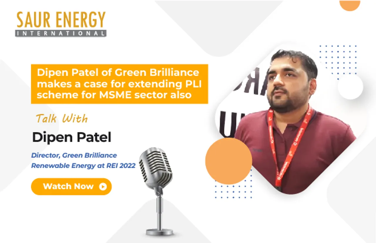 Dipen Patel, Director, Green Brilliance Renewable Energy