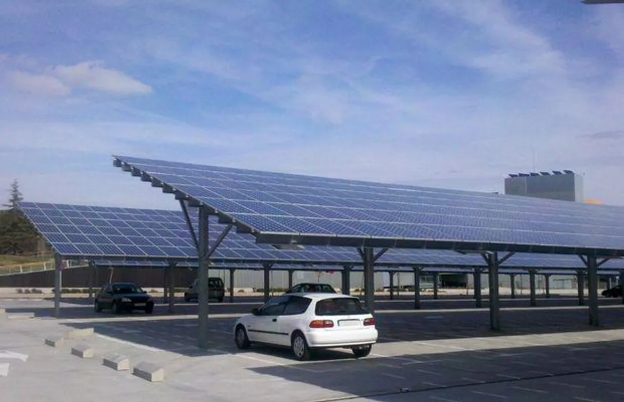 solar roofs in car parking