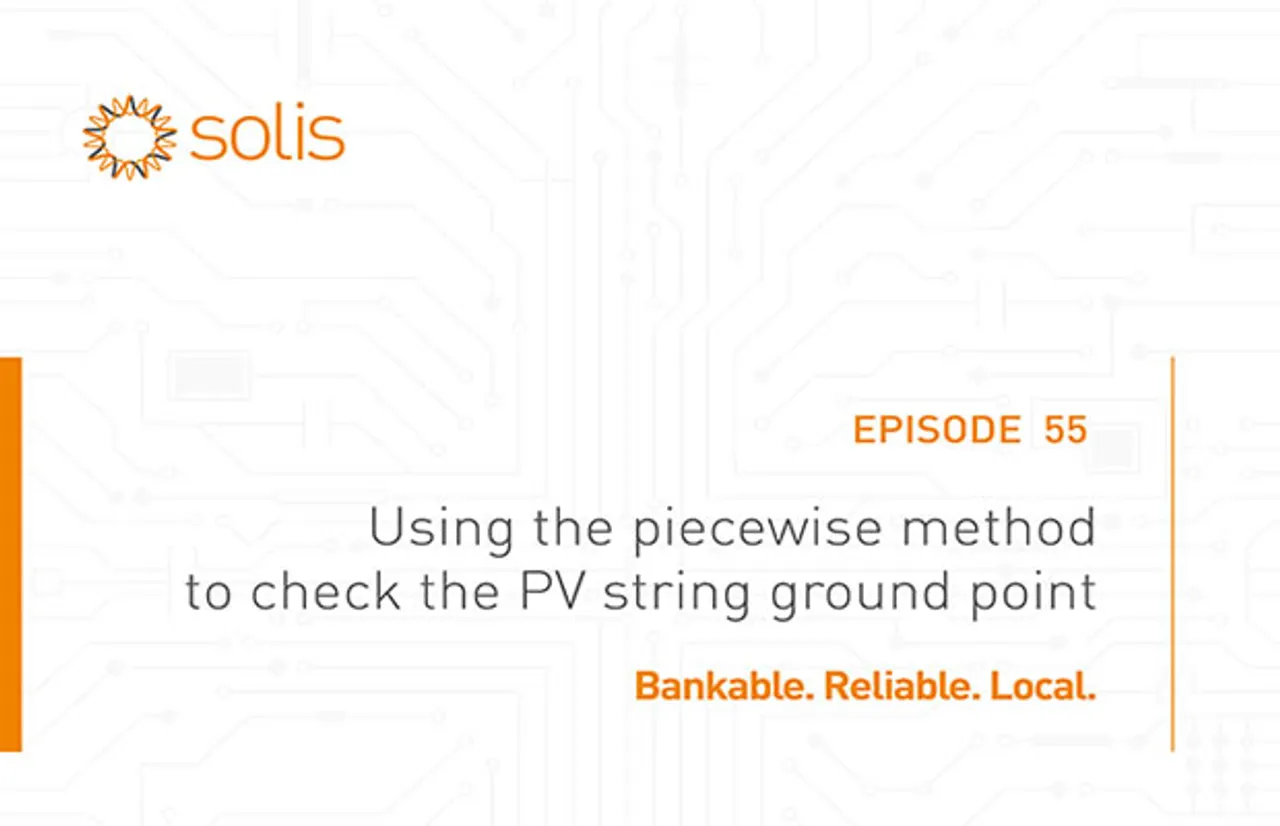 PV string ground point