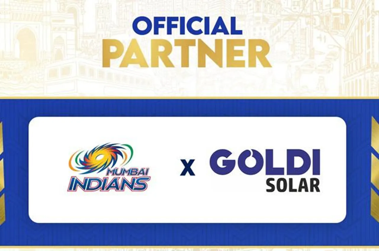Goldi Solar Announces Partnering With IPL Cricket Team-Mumbai Indians