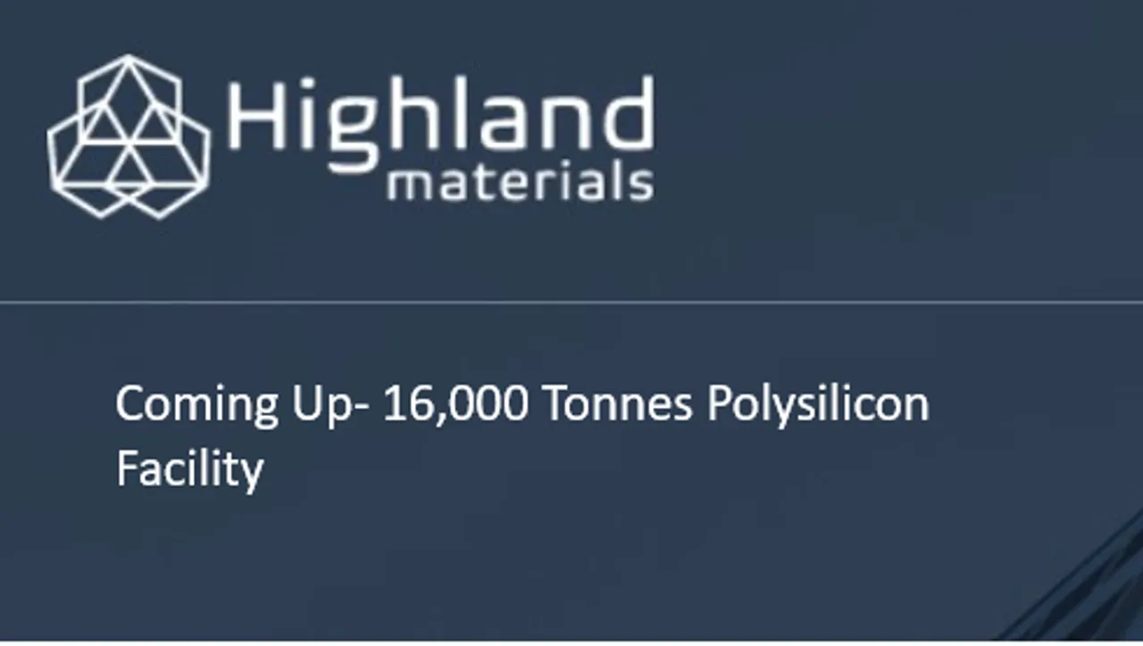 Highland Materials new polysilicon facility