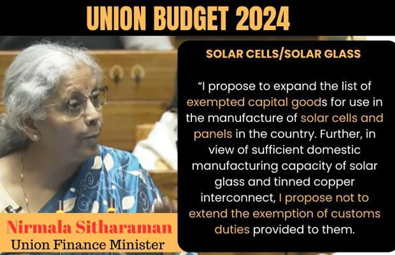 Budget 2024: Govt Proposes To Safeguard India's Domestic Solar Industry