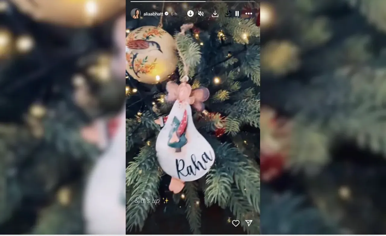 Alia Bhatt's christmas decor