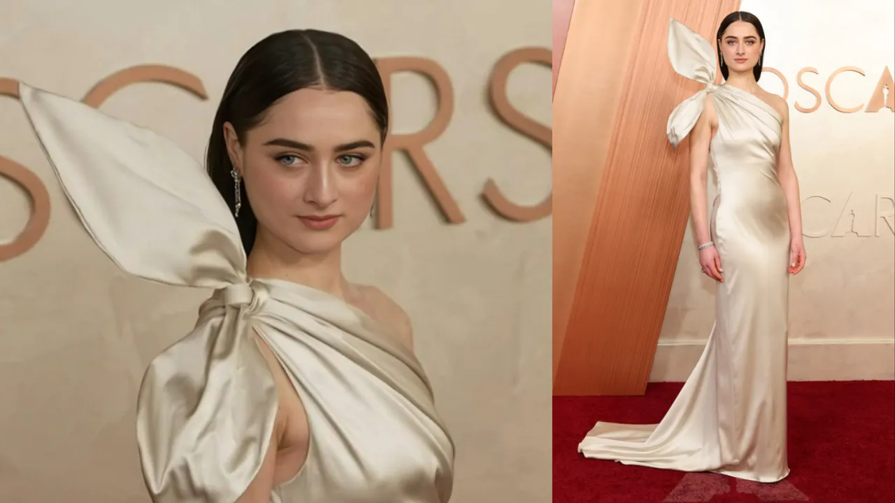 Raffey Cassidy In Loewe and Joseph Saidian & Sons.