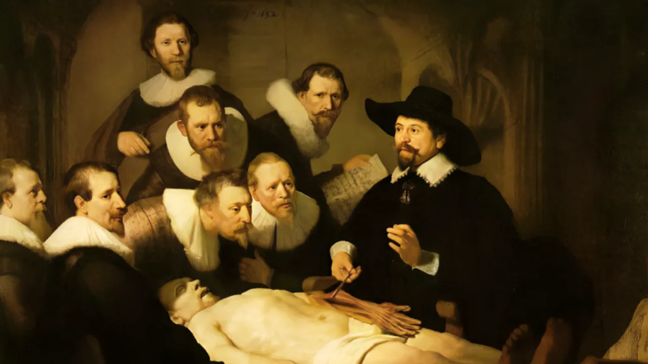 Rembrandt’s Anatomy Lesson of Doctor Nicolaes Tulp, 1632 