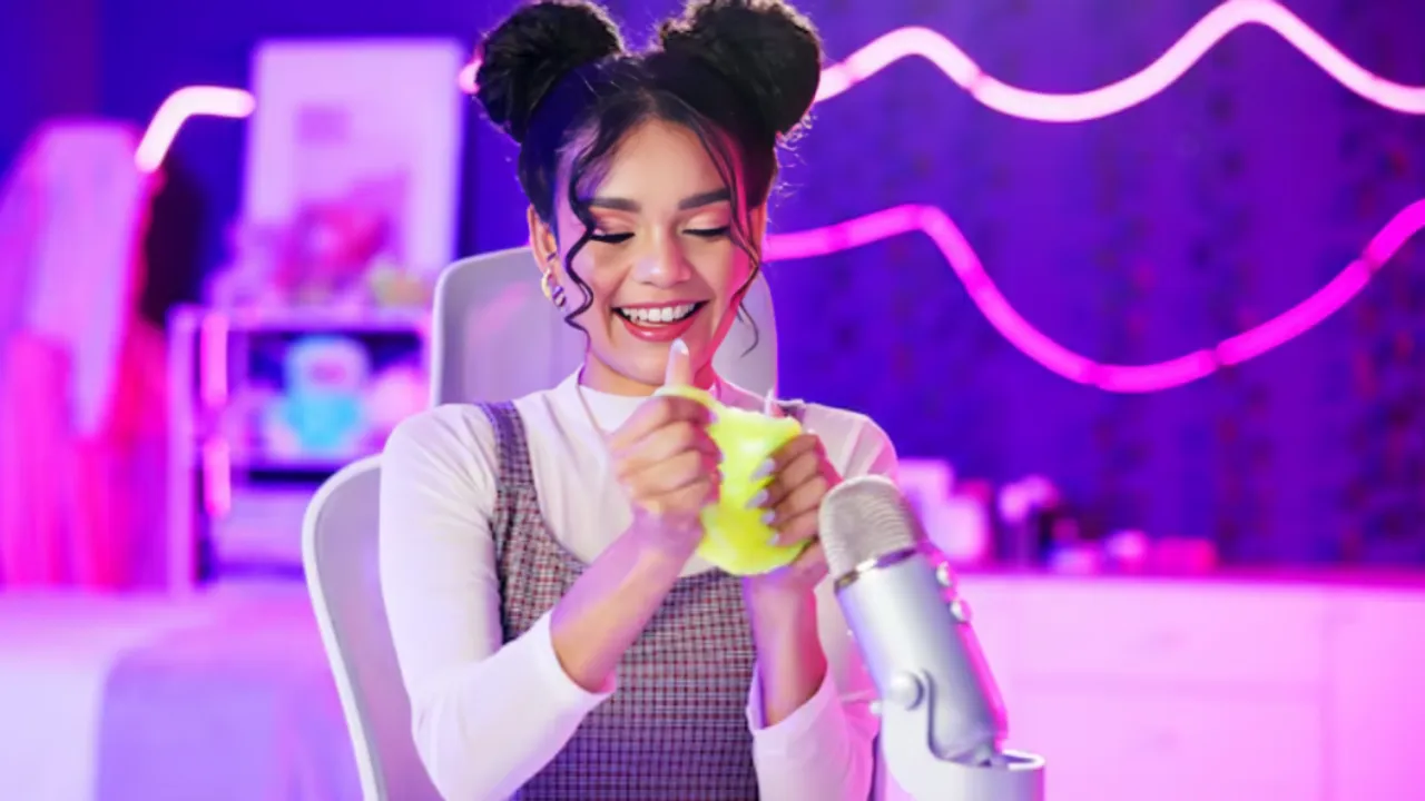 ASMR slime video content creator gen z social media