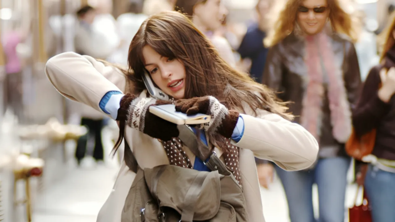 devil wears prada anne hathaway work busy office job career multitasking